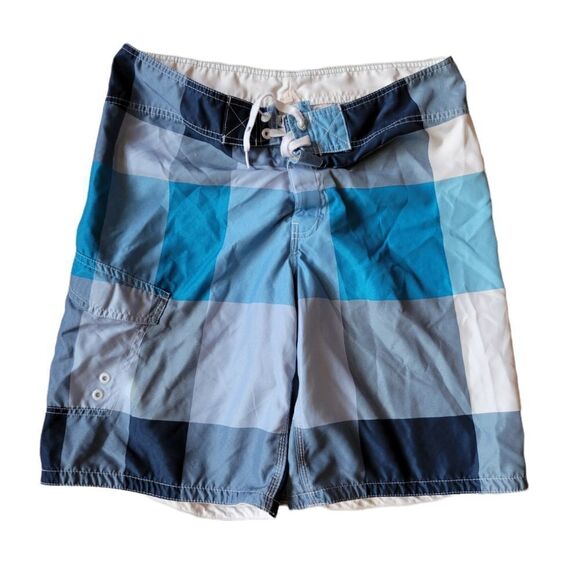 PLAID BOARD SHORTS - Picture 1 of 5